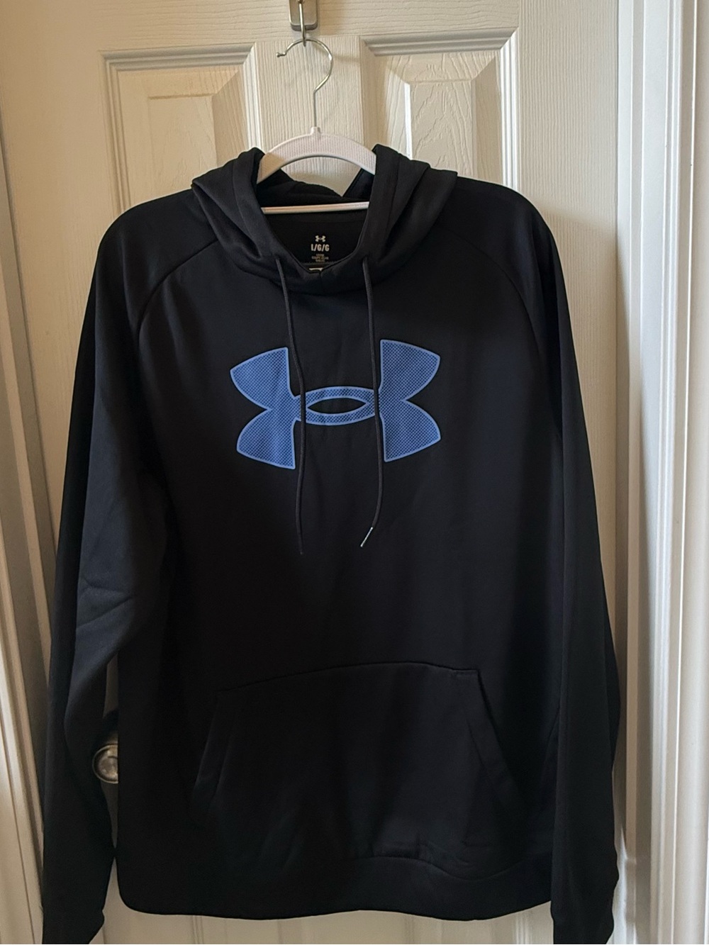 Under Armour Black Hoodie with Blue Logo